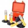 Linterna LED 3Warn, juego de 4 en estuche Peli