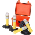 Linterna LED 3Warn, juego de 4 en estuche Peli