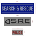 Insignias Velcro Chalecos Rescate a medida ND