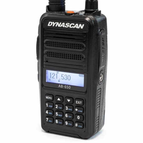 Walkie Dynascan AB-650 de banda aérea VHF